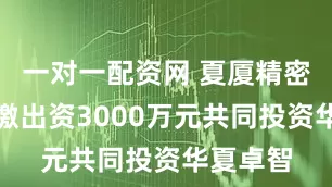 一对一配资网 夏厦精密：拟认缴出资3000万元共同投资华夏卓智